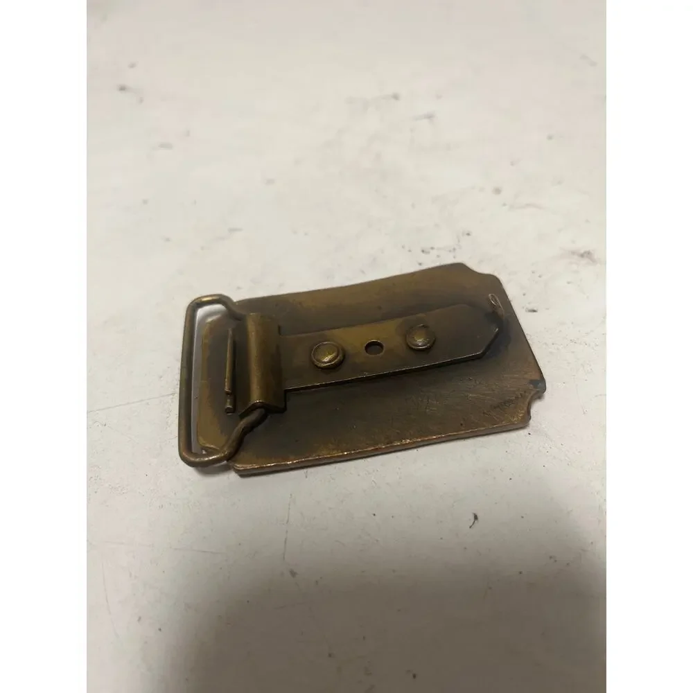 Vintage Brass Belt Buckle 40/8 Legion gold tone